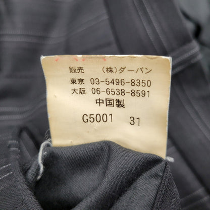 【中古品】【メンズ】 A.A.R アール STRIPE TAILORED JACKET&SLACKS PANTS ストライプ テーラードジャケット＆スラックスパンツ セットアップ 140-260222-yn-06-izu サイズ：L カラー：ブラック 万代Net店