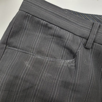 【中古品】【メンズ】 A.A.R アール STRIPE TAILORED JACKET&SLACKS PANTS ストライプ テーラードジャケット＆スラックスパンツ セットアップ 140-260222-yn-06-izu サイズ：L カラー：ブラック 万代Net店