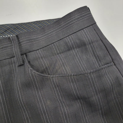 【中古品】【メンズ】 A.A.R アール STRIPE TAILORED JACKET&SLACKS PANTS ストライプ テーラードジャケット＆スラックスパンツ セットアップ 140-260222-yn-06-izu サイズ：L カラー：ブラック 万代Net店