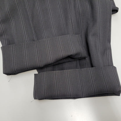 【中古品】【メンズ】 A.A.R アール STRIPE TAILORED JACKET&SLACKS PANTS ストライプ テーラードジャケット＆スラックスパンツ セットアップ 140-260222-yn-06-izu サイズ：L カラー：ブラック 万代Net店