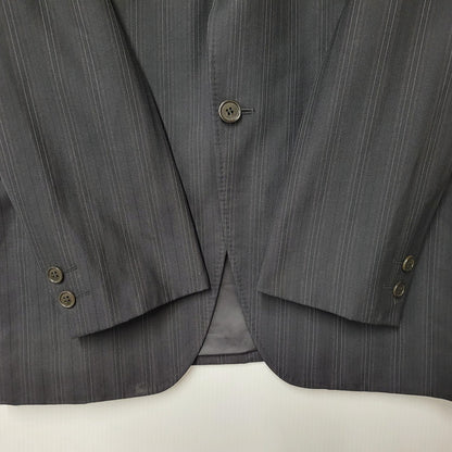 【中古品】【メンズ】 A.A.R アール STRIPE TAILORED JACKET&SLACKS PANTS ストライプ テーラードジャケット＆スラックスパンツ セットアップ 140-260222-yn-06-izu サイズ：L カラー：ブラック 万代Net店