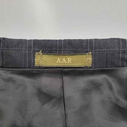 【中古品】【メンズ】 A.A.R アール STRIPE TAILORED JACKET&SLACKS PANTS ストライプ テーラードジャケット＆スラックスパンツ セットアップ 140-260222-yn-06-izu サイズ：L カラー：ブラック 万代Net店