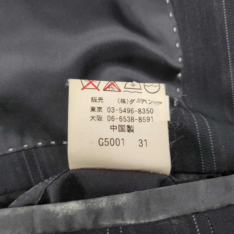 【中古品】【メンズ】 A.A.R アール STRIPE TAILORED JACKET&SLACKS PANTS ストライプ テーラードジャケット＆スラックスパンツ セットアップ 140-260222-yn-06-izu サイズ：L カラー：ブラック 万代Net店
