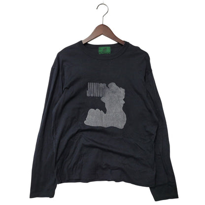 【現状渡し品】【メンズ】 JUNIOR GAULTIER ジュニア ゴルチエ 90S PRINT L S TEE プリント Tシャツ 長袖 トップス 141-260222-yn-04-izu サイズ：40 カラー：ブラック 万代Net店