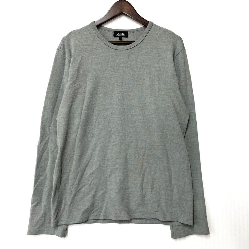 【中古品】【メンズ】 ACRYLIC CUT AND SEWN アクリル カットソー 長袖 トップス 141-260228-as-05-izu サイズ：M カラー：グレー系 万代Net店