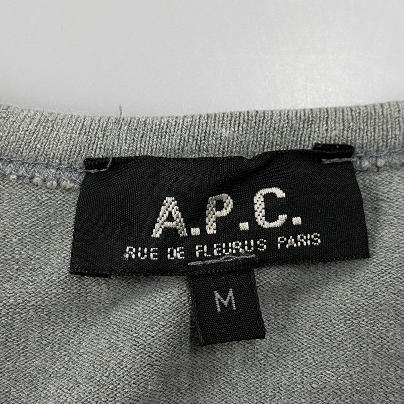 【中古品】【メンズ】 ACRYLIC CUT AND SEWN アクリル カットソー 長袖 トップス 141-260228-as-05-izu サイズ：M カラー：グレー系 万代Net店