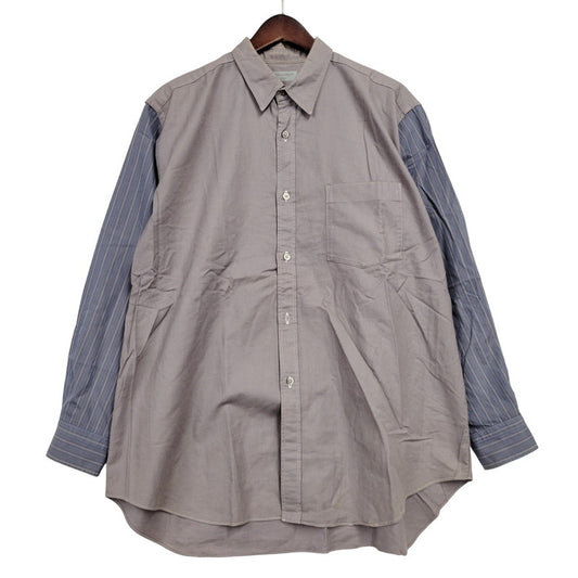 【現状渡し品】【メンズ】 COMME des GARCONS HOMME コムデギャルソンオム 切替 LS SHIRT ロングスリーブ シャツ トップス 140-260222-kh-04-izu カラー：グレー系×ブルー 万代Net店