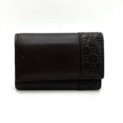【中古品】【メンズ/レディース】 256433 グッチシマ 6連 KEY CASE キーケース 181-260224-cs-15-izu カラー：ダークブラウン 万代Net店