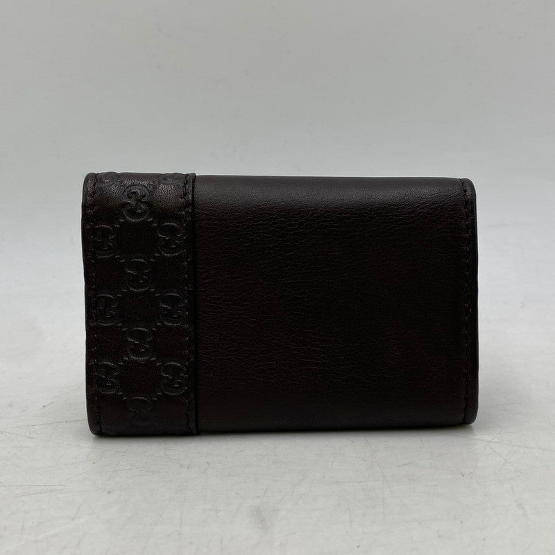 【中古品】【メンズ/レディース】 256433 グッチシマ 6連 KEY CASE キーケース 181-260224-cs-15-izu カラー：ダークブラウン 万代Net店