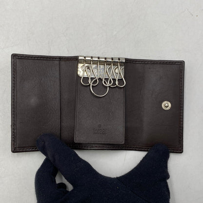 【中古品】【メンズ/レディース】 256433 グッチシマ 6連 KEY CASE キーケース 181-260224-cs-15-izu カラー：ダークブラウン 万代Net店