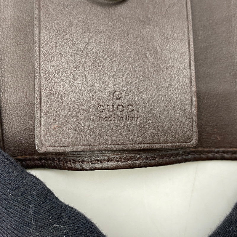 【中古品】【メンズ/レディース】 256433 グッチシマ 6連 KEY CASE キーケース 181-260224-cs-15-izu カラー：ダークブラウン 万代Net店