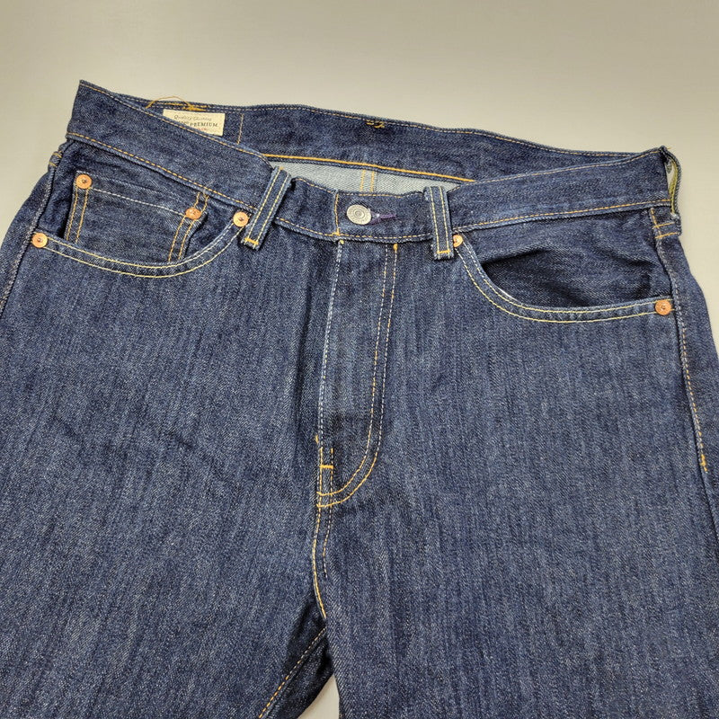 【中古品】【メンズ】 LEVI'S PREMIUM リーバイス プレミアム PC9-00505-1524 刻印5244 BIGE 505 DENIM PANTS ビッグE デニム パンツ 158-260222-kh-02-izu サイズ：32×34 カラー：インディゴ 万代Net店