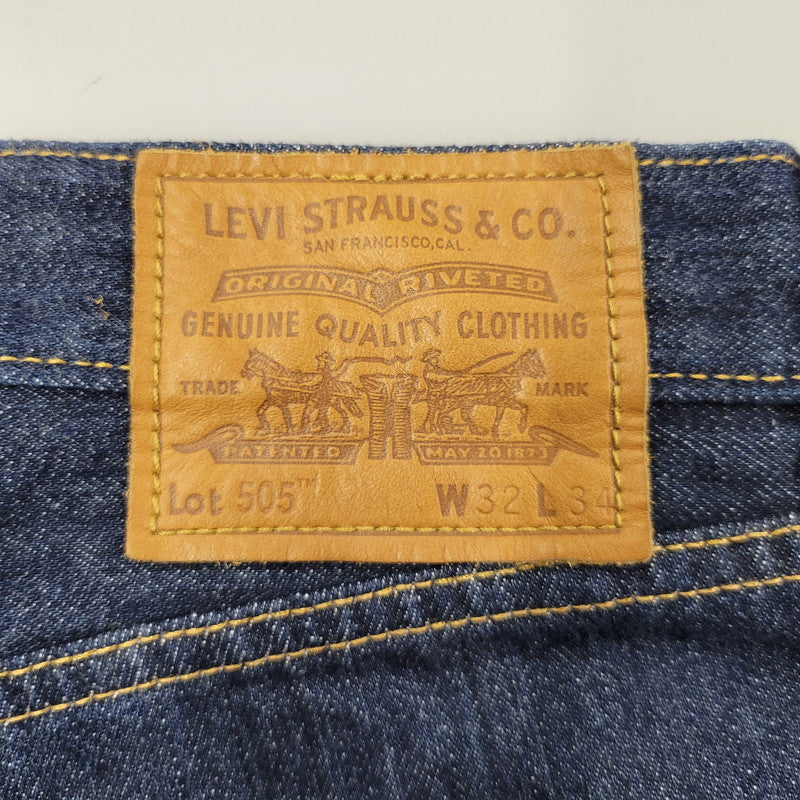 【中古品】【メンズ】 LEVI'S PREMIUM リーバイス プレミアム PC9-00505-1524 刻印5244 BIGE 505 DENIM PANTS ビッグE デニム パンツ 158-260222-kh-02-izu サイズ：32×34 カラー：インディゴ 万代Net店