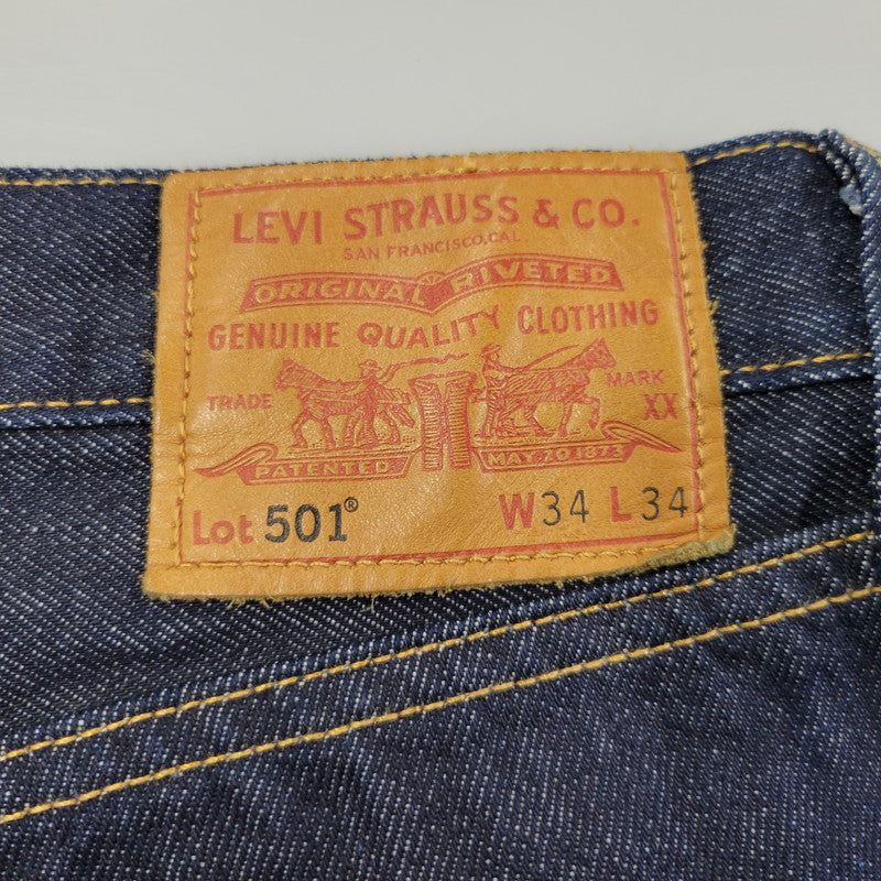 【中古品】【メンズ】 LEVI'S PREMIUM リーバイス プレミアム PC9-00501-2546 刻印5115 BIGE 501XX DENIM PANTS ビッグE デニム パンツ 158-260222-kh-01-izu サイズ：34×34 カラー：インディゴ 万代Net店