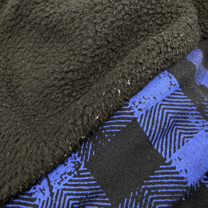 【中古品】【メンズ】 BOA LINER CHECK HOODED JACKET ボアライナー チェック フーデッドジャケット アウター 148-260228-as-09-izu サイズ：M カラー：ブルー×ブラック 万代Net店