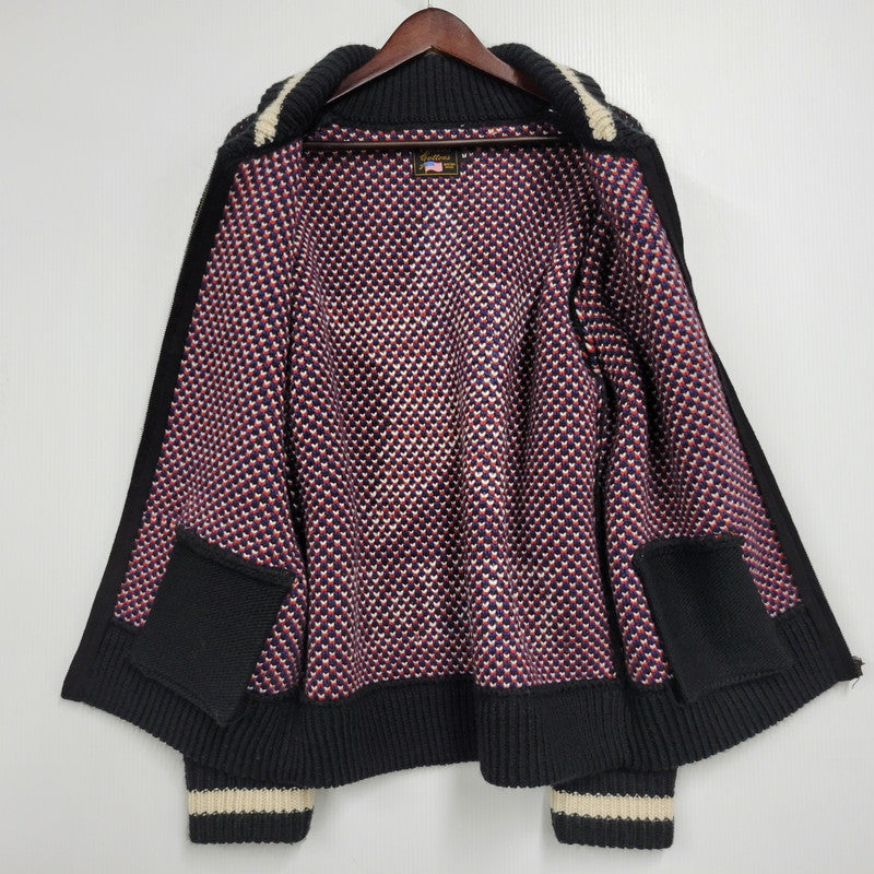 【中古品】【メンズ】 FULL ZIP COWICHAN KNIT JACKET フルジップ カウチン ニット ジャケット 145-260222-as-05-izu サイズ：M カラー：ブラック 万代Net店