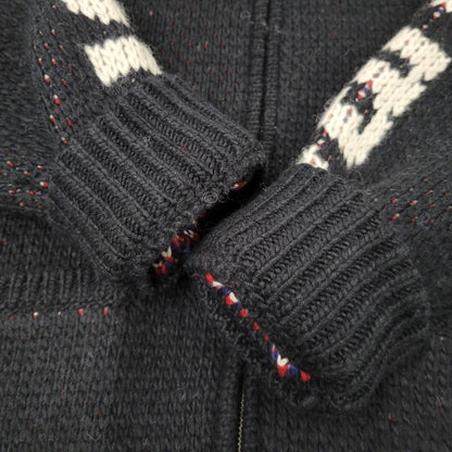 【中古品】【メンズ】 FULL ZIP COWICHAN KNIT JACKET フルジップ カウチン ニット ジャケット 145-260222-as-05-izu サイズ：M カラー：ブラック 万代Net店