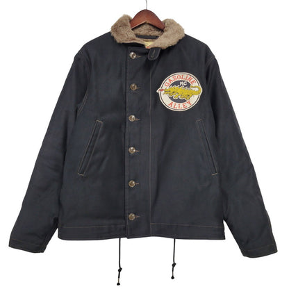 【中古品】【メンズ】 TOYS MCCOY トイズマッコイ GASOLINE ALLEY N-1 DECK JACKET ガソリン アレイ デッキ ジャケット アウター 145-260222-kh-05-izu サイズ：M カラー：ブラック 万代Net店