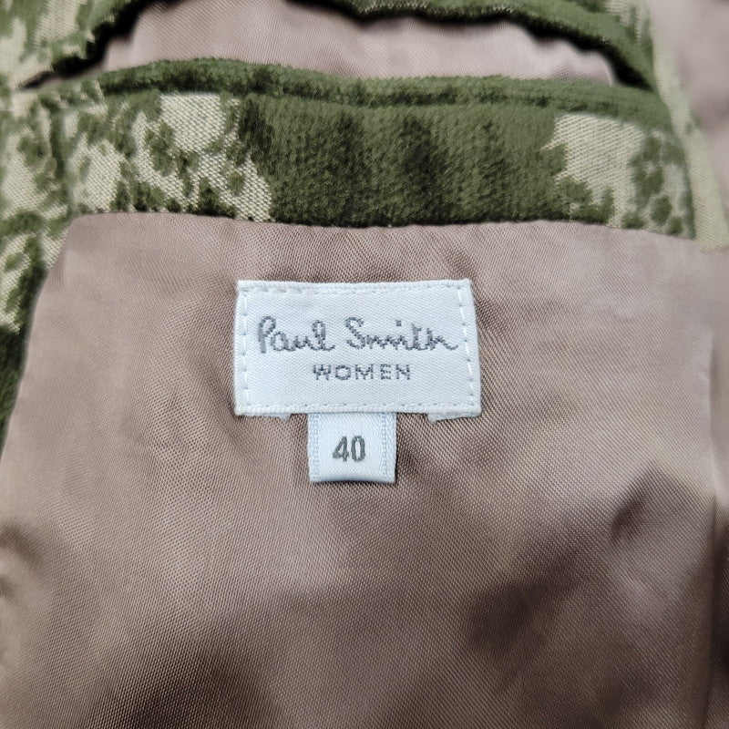 【中古品】【レディース】 PAUL SMITH WOMEN ポール・スミス ウーマン CHESTER COAT チェスター コート アウター 168-260222-kh-08-izu サイズ：40 カラー：グリーン系 万代Net店
