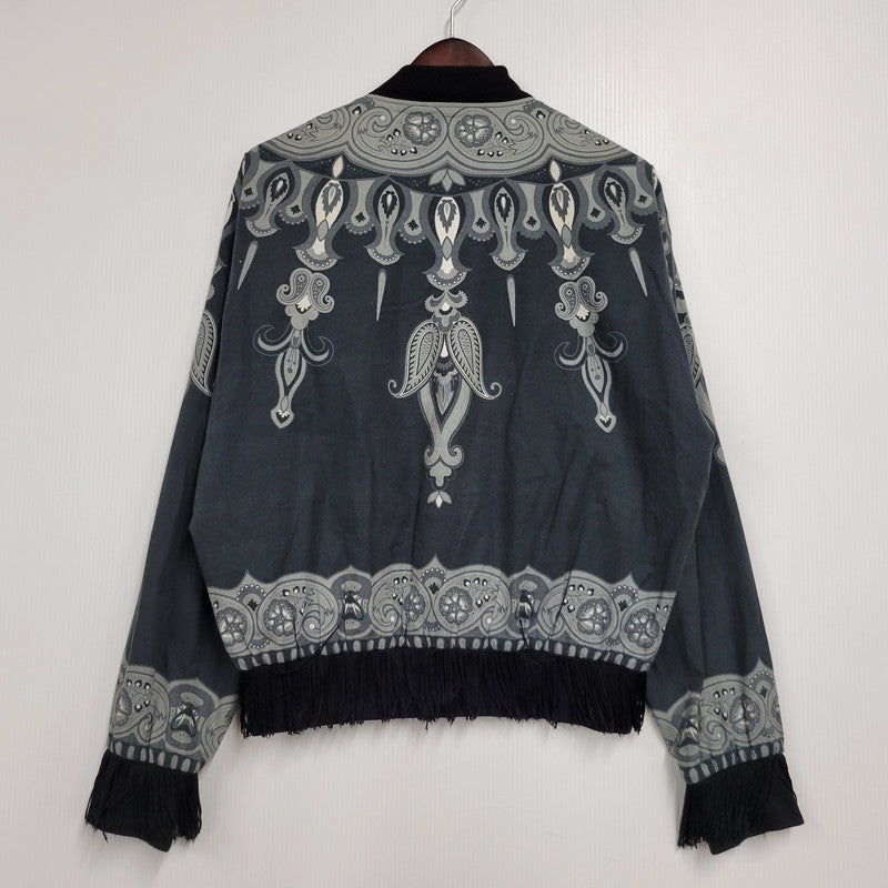 【中古品】【メンズ】 ILLJKT-177 FRINGE BLOUSON フリンジ ブルゾン アウター 142-260222-kh-09-izu サイズ：M カラー：グレー系 万代Net店