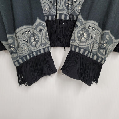 【中古品】【メンズ】 ILLJKT-177 FRINGE BLOUSON フリンジ ブルゾン アウター 142-260222-kh-09-izu サイズ：M カラー：グレー系 万代Net店