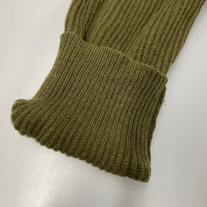 【中古品】【メンズ】 FRONT BUTTON DOUBLE-ZIP WOOL KNIT フロント ボタン ダブルジップ ウール ニット トップス 長袖 142-260225-cs-09-izu サイズ：XL カラー：カーキ 万代Net店