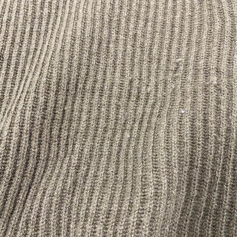 【中古品】【メンズ】 FRONT BUTTON DOUBLE-ZIP WOOL KNIT フロント ボタン ダブルジップ ウール ニット トップス 長袖 142-260225-cs-09-izu サイズ：XL カラー：カーキ 万代Net店