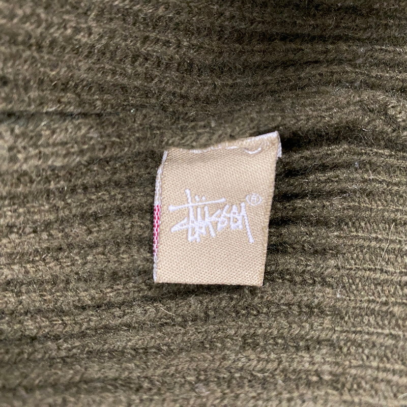 【中古品】【メンズ】 FRONT BUTTON DOUBLE-ZIP WOOL KNIT フロント ボタン ダブルジップ ウール ニット トップス 長袖 142-260225-cs-09-izu サイズ：XL カラー：カーキ 万代Net店