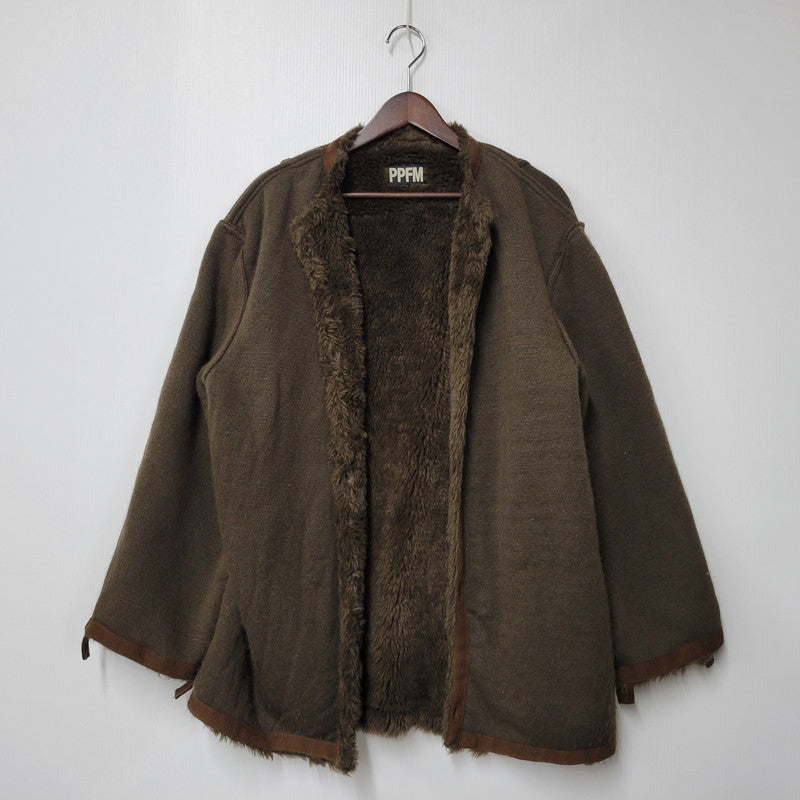 【中古品】【メンズ】 PPFM ピーピーエフエム 35-05MW02A 00S BOA LINER DENIM FISHTAIL JACKET ボア ライナー デニム フィッシュテール ジャケット アウター 146-260226-ya-01-izu サイズ：M カラー：インディゴ 万代Net店