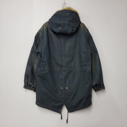 【中古品】【メンズ】 PPFM ピーピーエフエム 35-05MW02A 00S BOA LINER DENIM FISHTAIL JACKET ボア ライナー デニム フィッシュテール ジャケット アウター 146-260226-ya-01-izu サイズ：M カラー：インディゴ 万代Net店