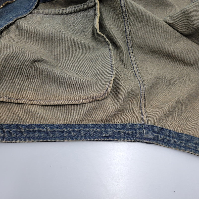 【中古品】【メンズ】 PPFM ピーピーエフエム 35-05MW02A 00S BOA LINER DENIM FISHTAIL JACKET ボア ライナー デニム フィッシュテール ジャケット アウター 146-260226-ya-01-izu サイズ：M カラー：インディゴ 万代Net店