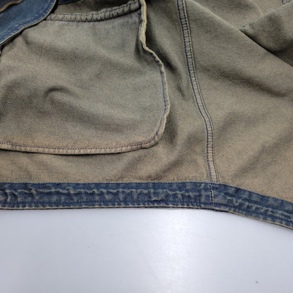 【中古品】【メンズ】 PPFM ピーピーエフエム 35-05MW02A 00S BOA LINER DENIM FISHTAIL JACKET ボア ライナー デニム フィッシュテール ジャケット アウター 146-260226-ya-01-izu サイズ：M カラー：インディゴ 万代Net店