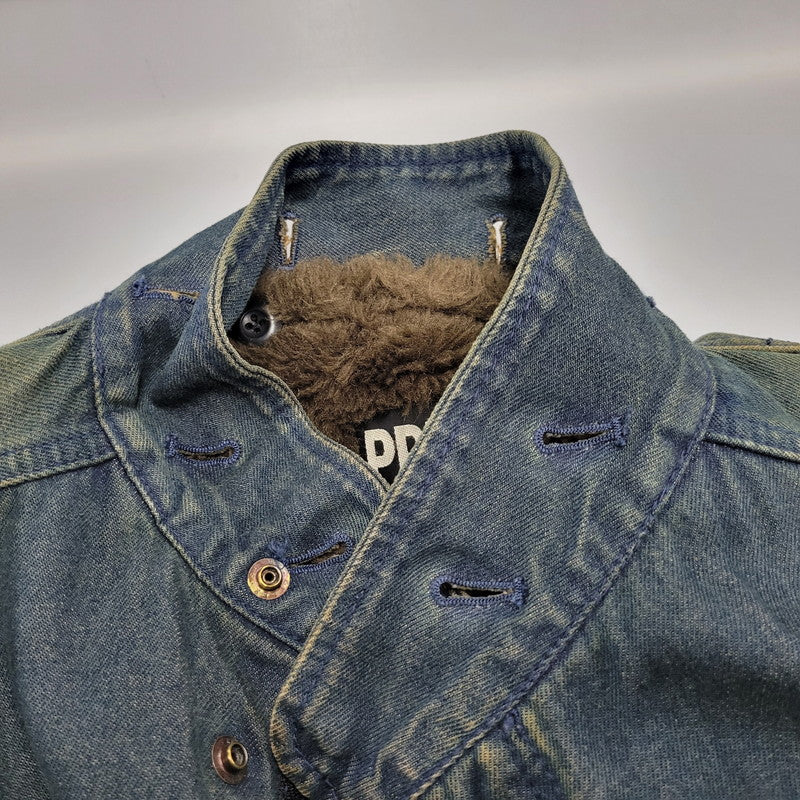 【中古品】【メンズ】 PPFM ピーピーエフエム 35-05MW02A 00S BOA LINER DENIM FISHTAIL JACKET ボア ライナー デニム フィッシュテール ジャケット アウター 146-260226-ya-01-izu サイズ：M カラー：インディゴ 万代Net店
