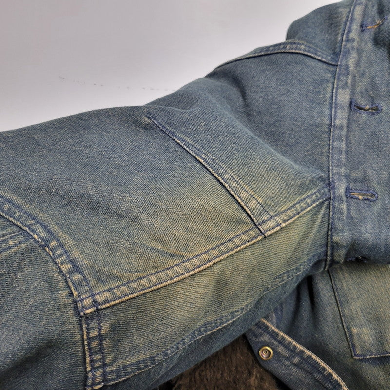 【中古品】【メンズ】 PPFM ピーピーエフエム 35-05MW02A 00S BOA LINER DENIM FISHTAIL JACKET ボア ライナー デニム フィッシュテール ジャケット アウター 146-260226-ya-01-izu サイズ：M カラー：インディゴ 万代Net店