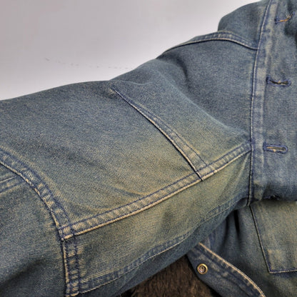 【中古品】【メンズ】 PPFM ピーピーエフエム 35-05MW02A 00S BOA LINER DENIM FISHTAIL JACKET ボア ライナー デニム フィッシュテール ジャケット アウター 146-260226-ya-01-izu サイズ：M カラー：インディゴ 万代Net店