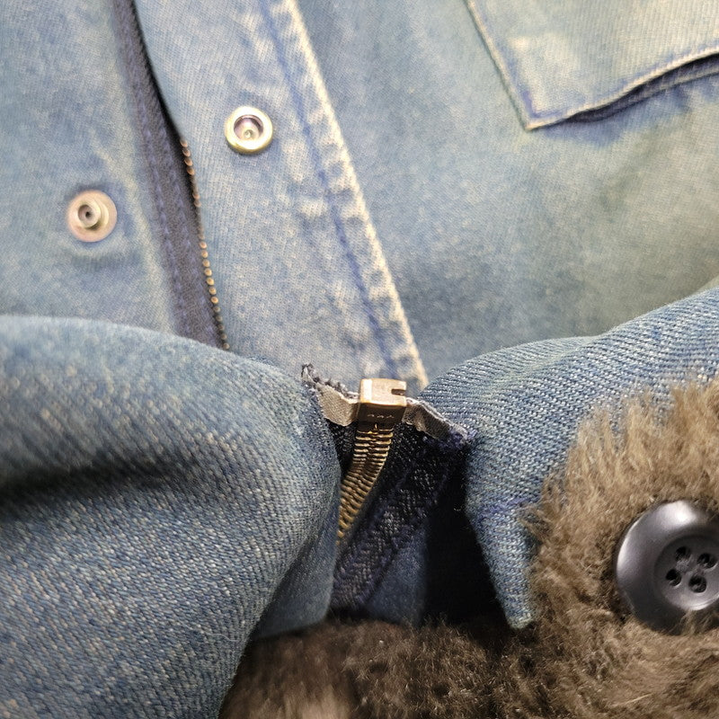 【中古品】【メンズ】 PPFM ピーピーエフエム 35-05MW02A 00S BOA LINER DENIM FISHTAIL JACKET ボア ライナー デニム フィッシュテール ジャケット アウター 146-260226-ya-01-izu サイズ：M カラー：インディゴ 万代Net店