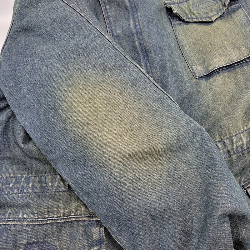 【中古品】【メンズ】 PPFM ピーピーエフエム 35-05MW02A 00S BOA LINER DENIM FISHTAIL JACKET ボア ライナー デニム フィッシュテール ジャケット アウター 146-260226-ya-01-izu サイズ：M カラー：インディゴ 万代Net店
