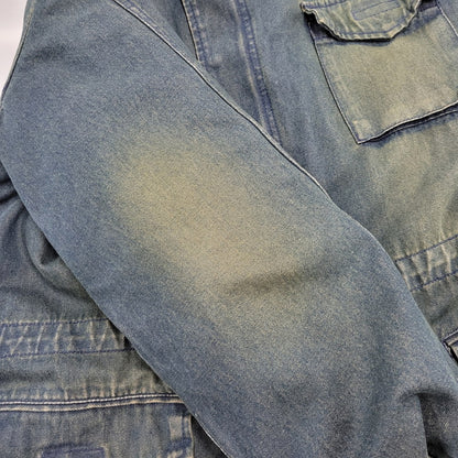 【中古品】【メンズ】 PPFM ピーピーエフエム 35-05MW02A 00S BOA LINER DENIM FISHTAIL JACKET ボア ライナー デニム フィッシュテール ジャケット アウター 146-260226-ya-01-izu サイズ：M カラー：インディゴ 万代Net店