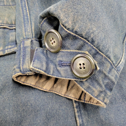 【中古品】【メンズ】 PPFM ピーピーエフエム 35-05MW02A 00S BOA LINER DENIM FISHTAIL JACKET ボア ライナー デニム フィッシュテール ジャケット アウター 146-260226-ya-01-izu サイズ：M カラー：インディゴ 万代Net店