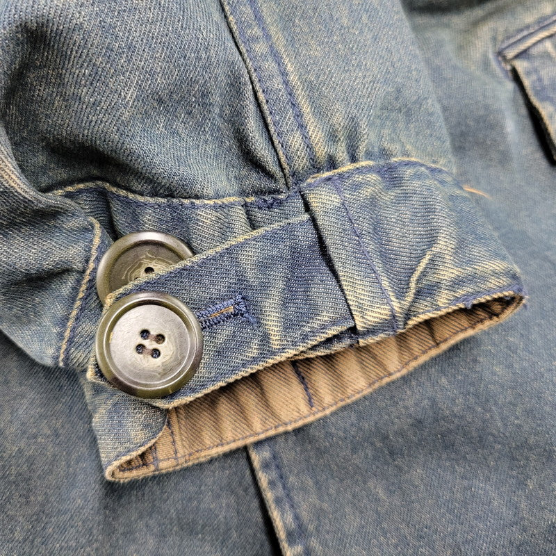 【中古品】【メンズ】 PPFM ピーピーエフエム 35-05MW02A 00S BOA LINER DENIM FISHTAIL JACKET ボア ライナー デニム フィッシュテール ジャケット アウター 146-260226-ya-01-izu サイズ：M カラー：インディゴ 万代Net店