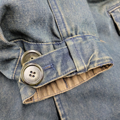 【中古品】【メンズ】 PPFM ピーピーエフエム 35-05MW02A 00S BOA LINER DENIM FISHTAIL JACKET ボア ライナー デニム フィッシュテール ジャケット アウター 146-260226-ya-01-izu サイズ：M カラー：インディゴ 万代Net店