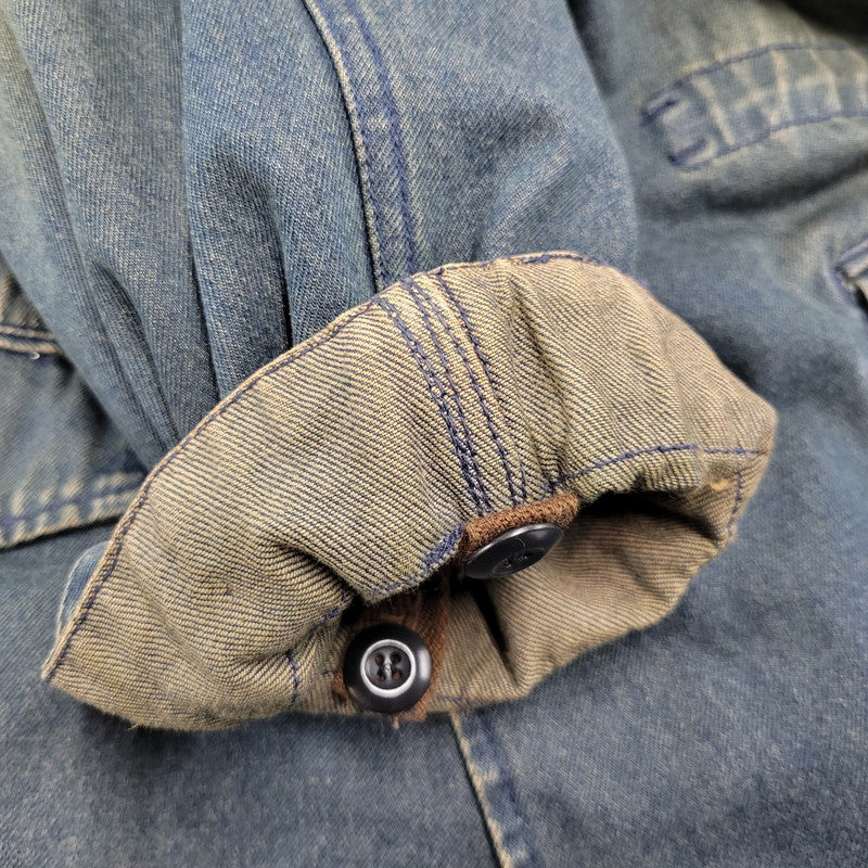 【中古品】【メンズ】 PPFM ピーピーエフエム 35-05MW02A 00S BOA LINER DENIM FISHTAIL JACKET ボア ライナー デニム フィッシュテール ジャケット アウター 146-260226-ya-01-izu サイズ：M カラー：インディゴ 万代Net店