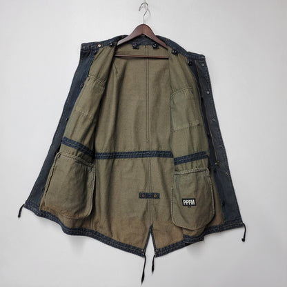 【中古品】【メンズ】 PPFM ピーピーエフエム 35-05MW02A 00S BOA LINER DENIM FISHTAIL JACKET ボア ライナー デニム フィッシュテール ジャケット アウター 146-260226-ya-01-izu サイズ：M カラー：インディゴ 万代Net店
