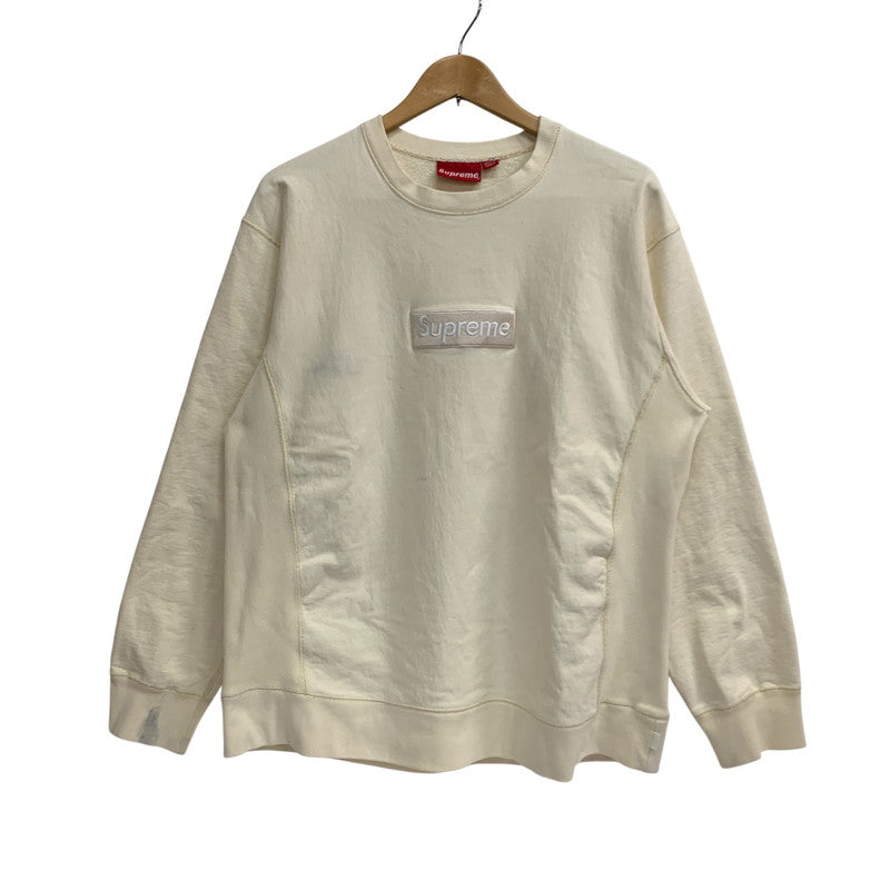 【現状渡し品】【メンズ】 18FW BOX LOGO CREWNECK SWEATSHIRT ボックスロゴ クルーネック スウェットシャツ トップス 149-260225-yn-03-izu サイズ：XL カラー：アイボリー 万代Net店