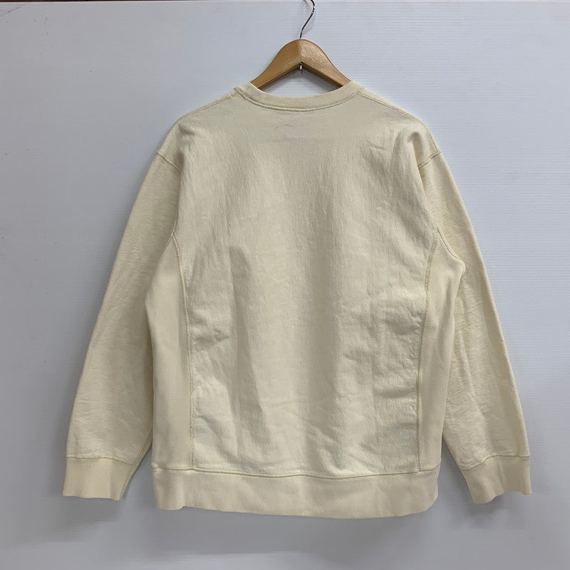 【現状渡し品】【メンズ】 18FW BOX LOGO CREWNECK SWEATSHIRT ボックスロゴ クルーネック スウェットシャツ トップス 149-260225-yn-03-izu サイズ：XL カラー：アイボリー 万代Net店