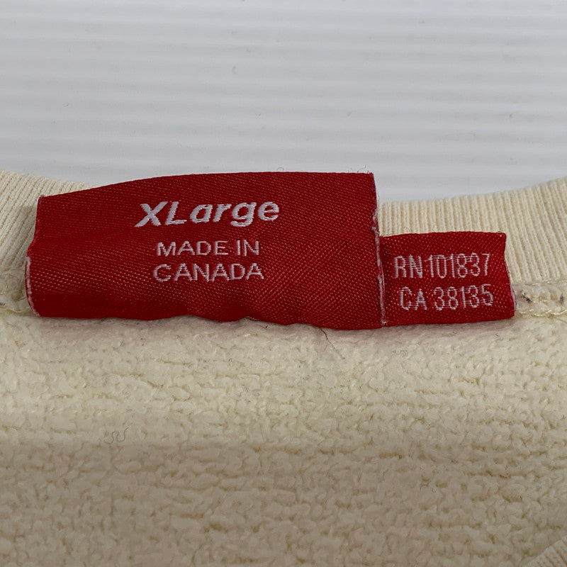 【現状渡し品】【メンズ】 18FW BOX LOGO CREWNECK SWEATSHIRT ボックスロゴ クルーネック スウェットシャツ トップス 149-260225-yn-03-izu サイズ：XL カラー：アイボリー 万代Net店