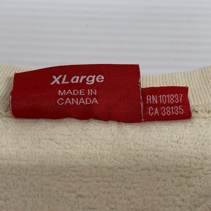 【現状渡し品】【メンズ】 18FW BOX LOGO CREWNECK SWEATSHIRT ボックスロゴ クルーネック スウェットシャツ トップス 149-260225-yn-03-izu サイズ：XL カラー：アイボリー 万代Net店
