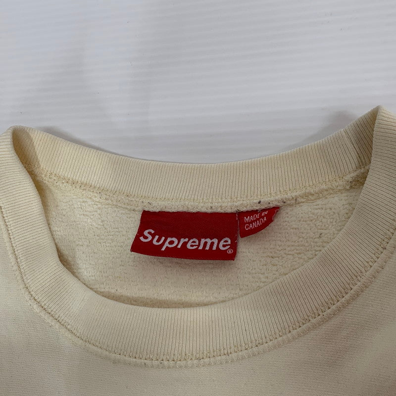 【現状渡し品】【メンズ】 18FW BOX LOGO CREWNECK SWEATSHIRT ボックスロゴ クルーネック スウェットシャツ トップス 149-260225-yn-03-izu サイズ：XL カラー：アイボリー 万代Net店