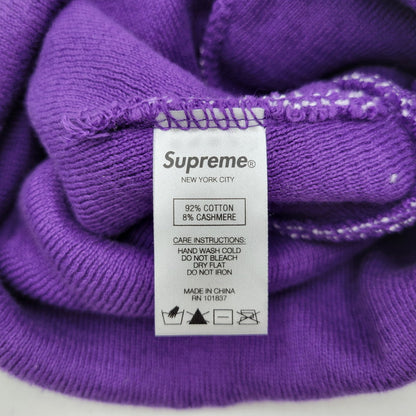 【中古品】【メンズ/レディース】 BIG LOGO BEANIE ビッグ ロゴ ビーニー ニット帽 帽子 185-260223-as-19-izu サイズ：F カラー：パープル 万代Net店