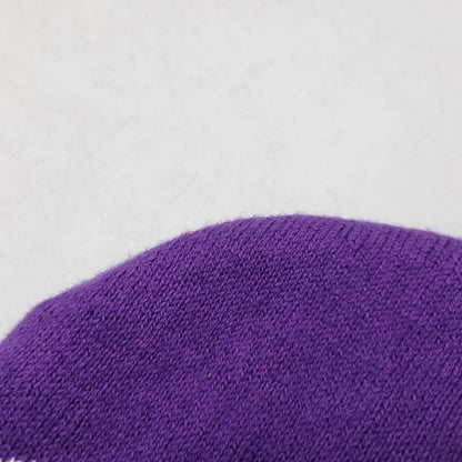 【中古品】【メンズ/レディース】 BIG LOGO BEANIE ビッグ ロゴ ビーニー ニット帽 帽子 185-260223-as-19-izu サイズ：F カラー：パープル 万代Net店
